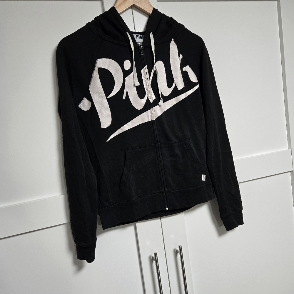✨️3 For $30✨️PINK Victoria's Secret Zip Up Hoodie Sweatshirt (XS)
